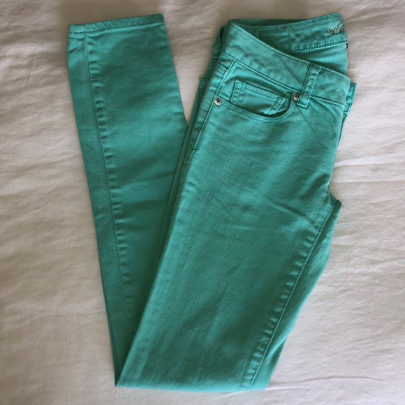 American Eagle Teal Jeans - Picture 4 of 7